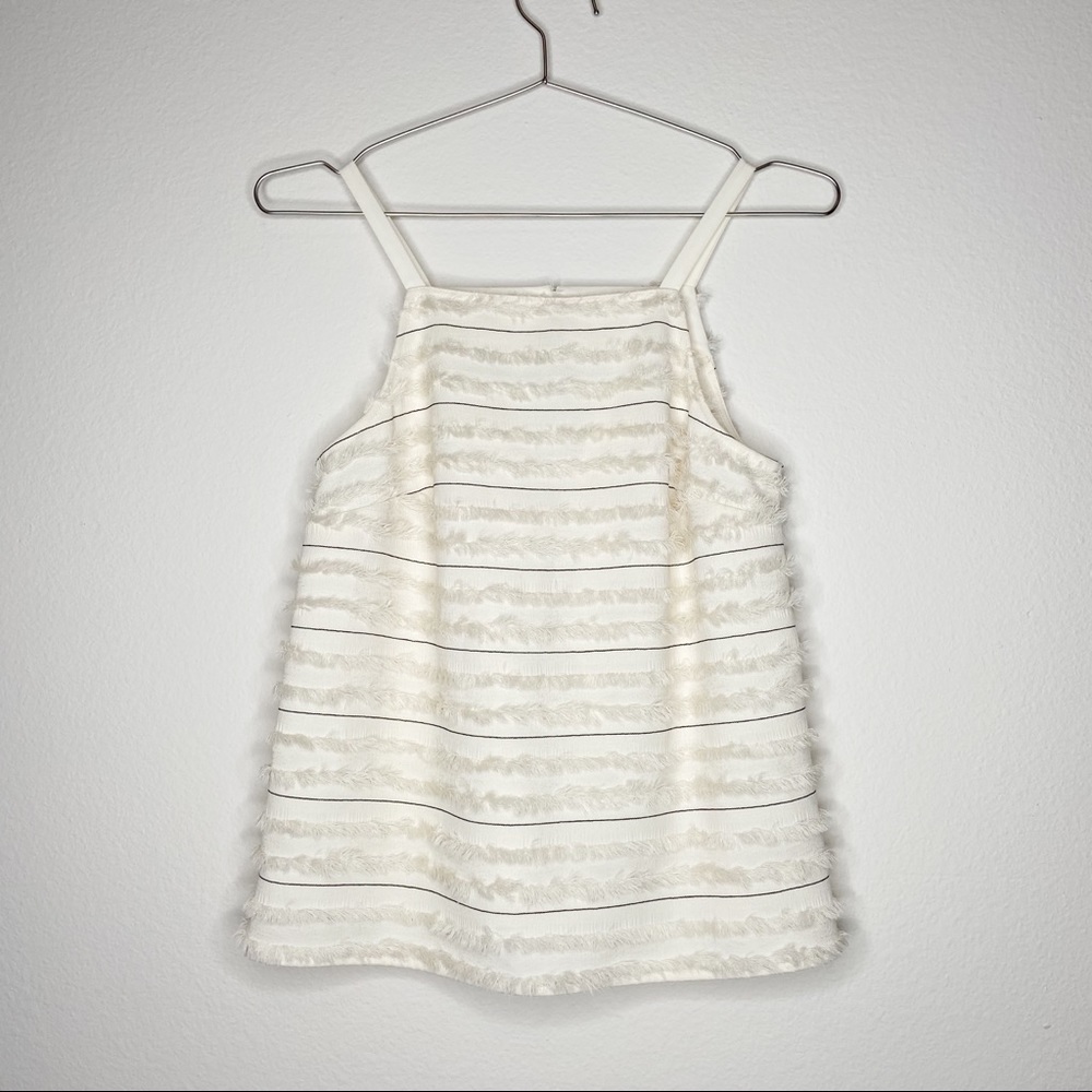 Anthropologie Maeve Quinn Fringe Tank Top
